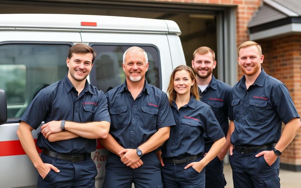 Wylie Garage Doors professional team of certified garage door technicians in uniform
